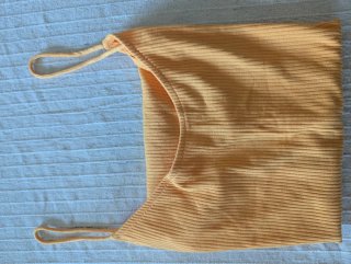 Body Canelado Laranja Amarelado H&M M