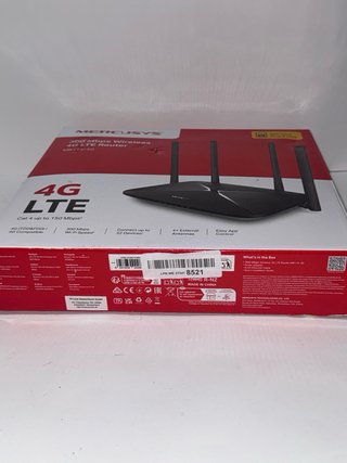 Router 4G LTE MERCUSYS 300 Mbps Inalámbrico Negro