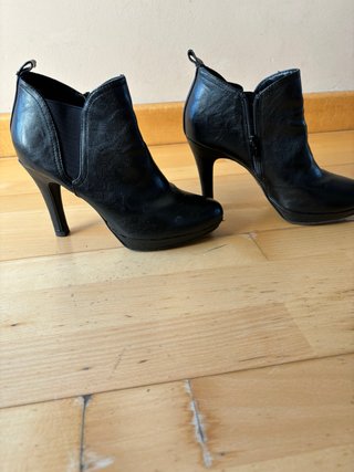Botines negros tacón plataforma