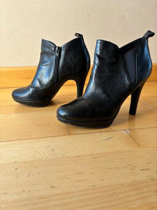 Botines negros tacón plataforma