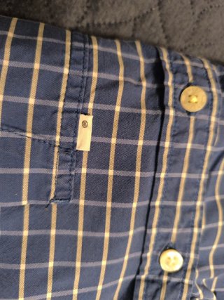 Camisa Levi's Cuadros Azul Talla M