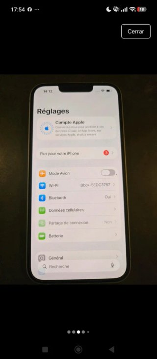 iPhone 14 128GB Batería 97%