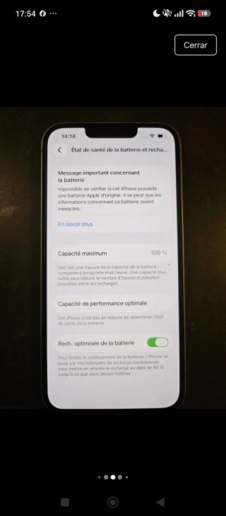 iPhone 14 128GB Batería 97%