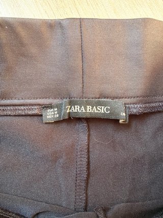 Leggings ZARA effetto lucido/satinato neri