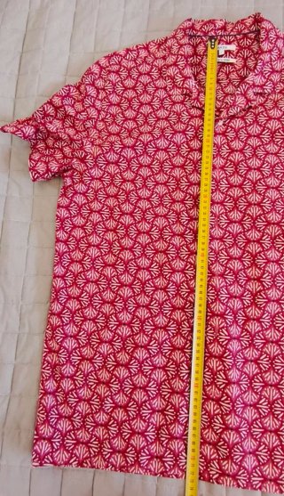 Camisa Estampada Jules Manga Corta Talla L
