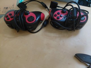 Mandos PS2 Sony Negros y Rojos