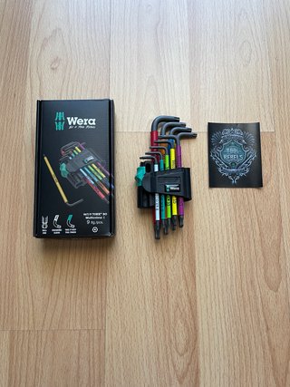Juego Llaves Wera 967/9 TX BO TORX 9 piezas Nuevo