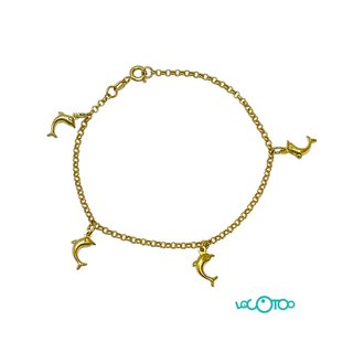 Pulsera Oro 18K Delfines 4,50g