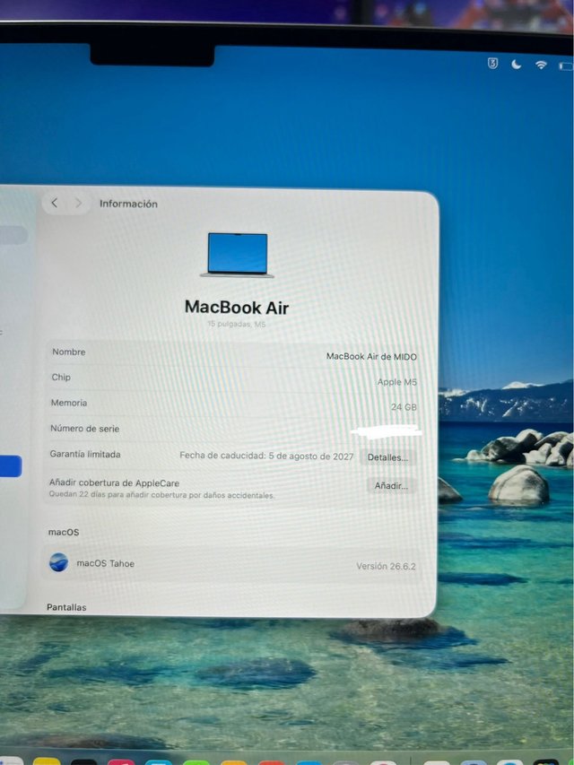 Macbook Air M5 15” 24Gb 1Tb + Garantí