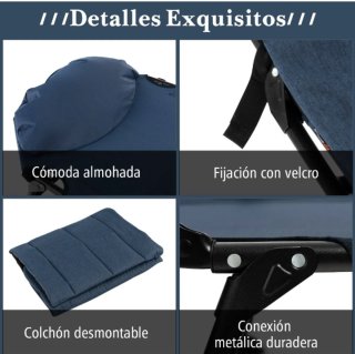 Cama de Camping Plegable con Colchón
