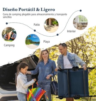 Cama de Camping Plegable con Colchón