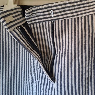 Pantalón rayas Zara azul y blanco