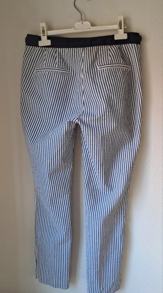 Pantalón rayas Zara azul y blanco