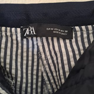 Pantalón rayas Zara azul y blanco