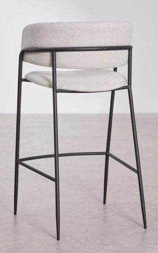Taburete Alto Sklum Beige y Negro