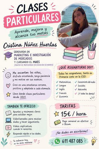 Doy clases particulares a niños