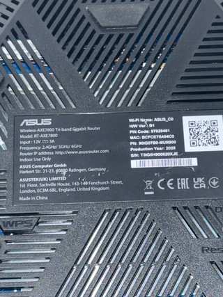 Router ASUS WiFi 6E AXE 7800 Tri-Band