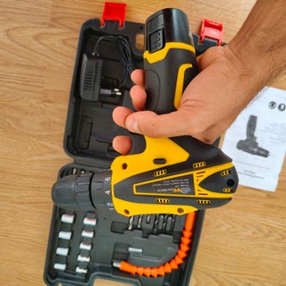 Atornillador a batería 12V - Kit completo