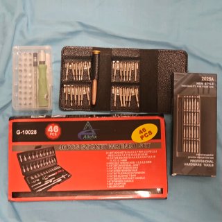 4 Kits de Herramientas (Destornilladores y Vasos)