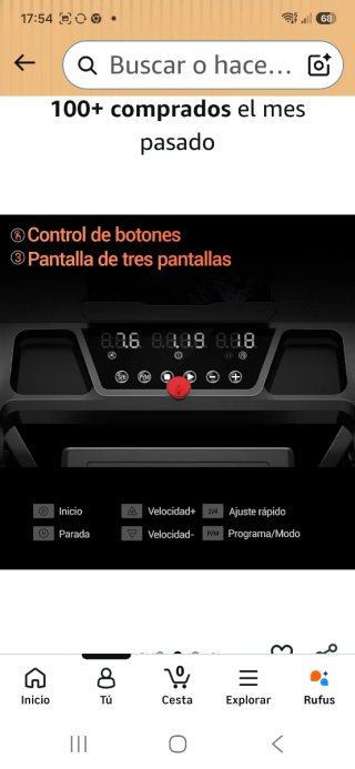 Cinta de Correr y Andar LED 136KG