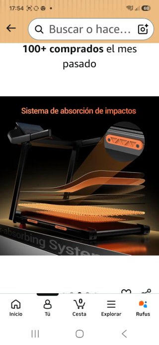 Cinta de Correr y Andar LED 136KG