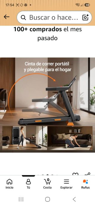 Cinta de Correr y Andar LED 136KG