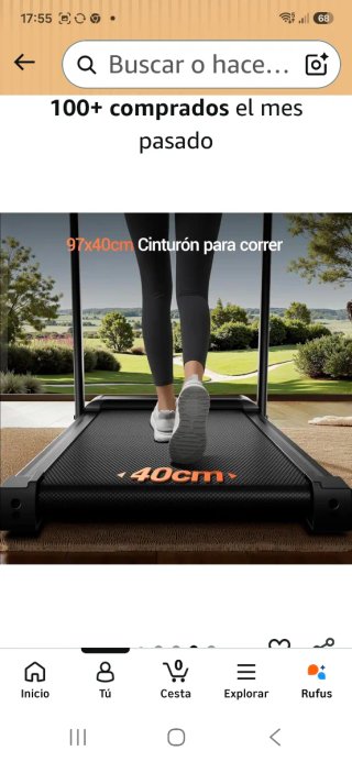 Cinta de Correr y Andar LED 136KG