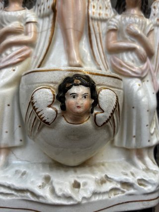 Benditera, 1850 Victorian Staffordshire figura