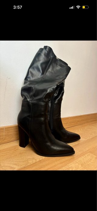 Botas altas negras tacón