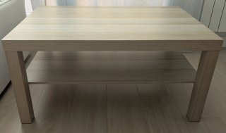 Mesa de centro Lack Ikea color madera, como nueva