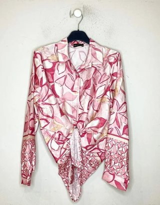 Blusa manga larga estampada T. Única