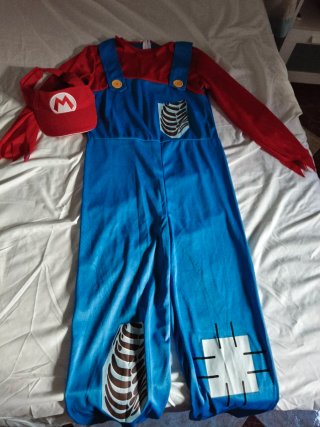 Disfraz Mario Bross Zombie Talla M
