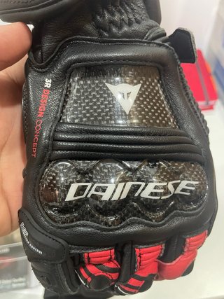 Guantes Dainese Talla M Negro/Rojo