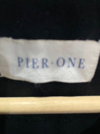 Polo Pier One manga larga negro