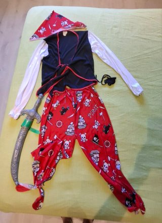 Costume da Pirata Taglia Unica. Unisex