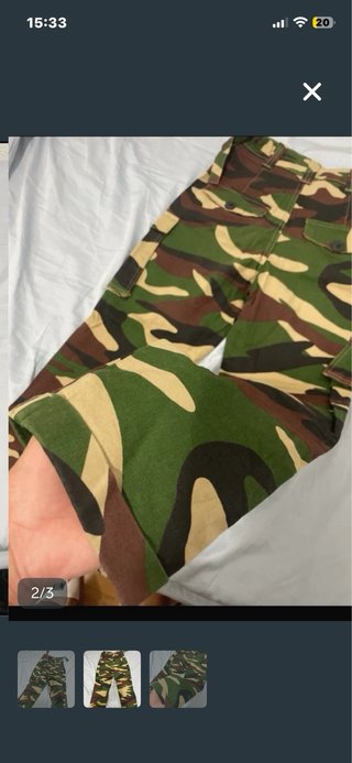 Pantalones cargo camuflaje