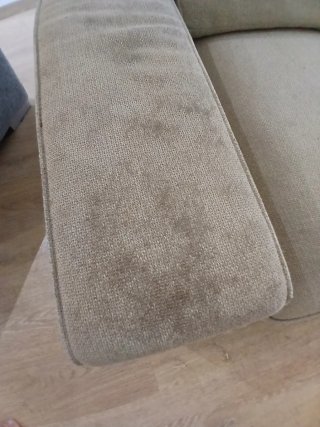 Sofá de 2 cuerpos beige/gris