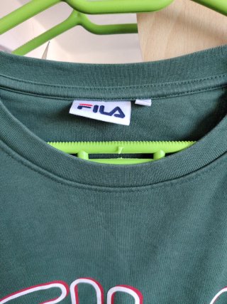 Sudadera Fila bicolor verde y negra