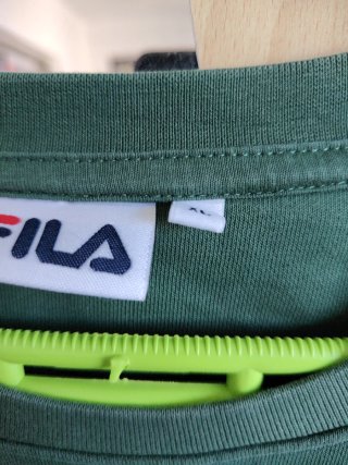 Sudadera Fila bicolor verde y negra