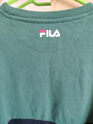 Sudadera Fila bicolor verde y negra