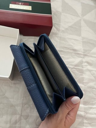 Cartera YANCCI piel azul