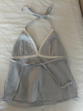 Top Brandy Melville Rayas Azul