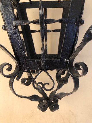 Farol Granadino Metálico Negro