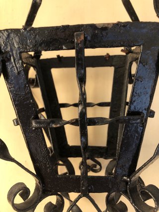 Farol Granadino Metálico Negro