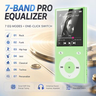 Lettore MP3 RE Bluetooth 5.3 Verde
