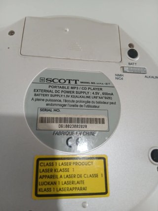 Reproductor CD MP3 Scott MPA-BT