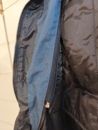 Chaqueta moto azul marca Rider