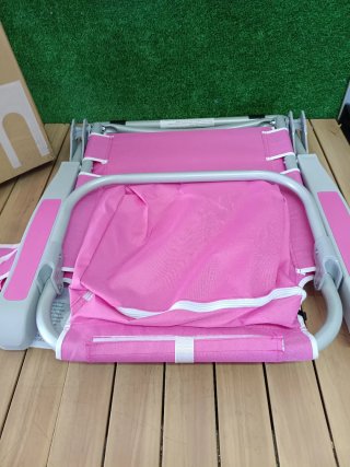 Costway Silla de playa plegable con bolsillo
