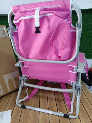 Costway Silla de playa plegable con bolsillo
