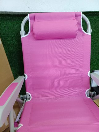 Costway Silla de playa plegable con bolsillo